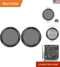 Durable 6.5 Inch Metal Speaker Mesh Grills - Elegant Protection for Car Audio