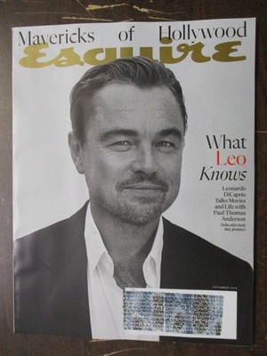 ESQUIRE MAGAZINE SEPTEMBER  2025 LEONARDO DICAPRIO PAUL THOMAS ANDERSON MENS NEW