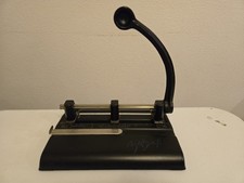 Hole Punch Master Products Model 1335P-B Heavy Duty Works Vintage 3 Hole