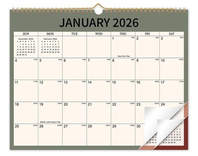 2026 Wall Calendar 12 Month, Wall Calendar from January 2026 to December 2026...