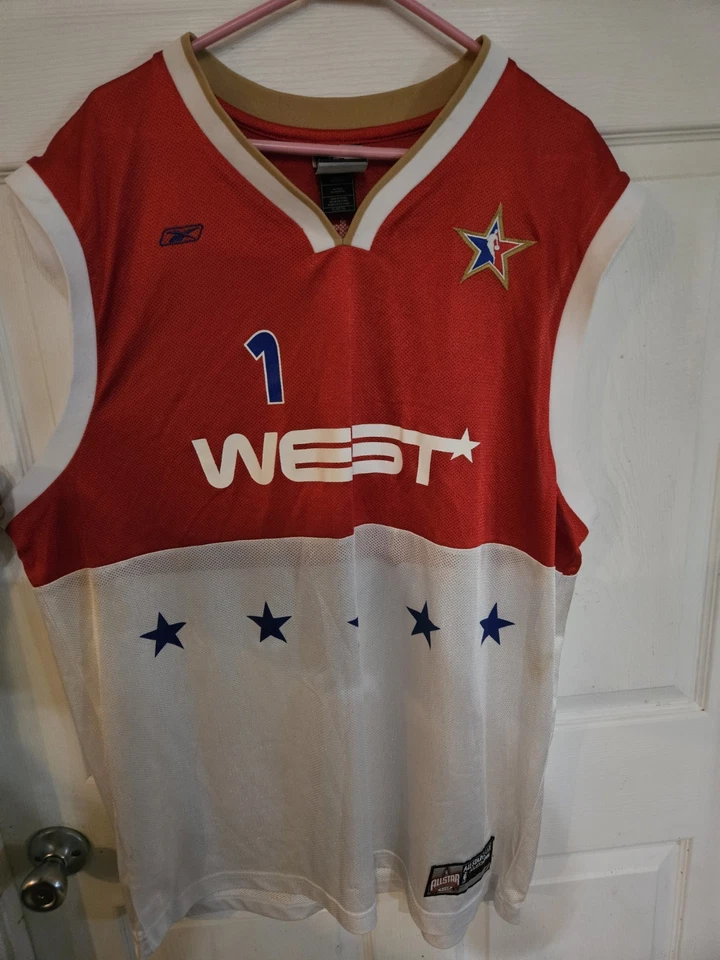 Camiseta deportiva vintage Reebok 2006 NBA ALL STAR TRACY MCGRADY 1 Houston XL extra grande Foto 2 de 4