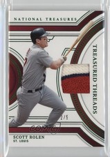 2024 Panini National Treasures Treasured Threads Emerald 2/5 Scott Rolen HOF jg3