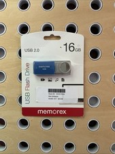 NEW! Memorex - USB 2.0 Flash Drive - 16GB - Blue