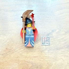 Lego Castle Fright Knights Witch Minifigure 6037 Wand Cape Broom And Spells