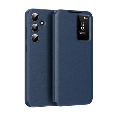 For Samsung Galaxy A55 A56 Smart Viewing Window Card Slot PU Leather Stand Case