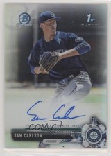 2017 Bowman Draft Chrome Pick Refractor 415/499 Sam Carlson #CDA-SC Auto z5m