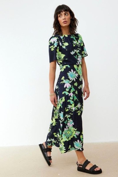 Women Oliver Bonas Dress Multicolor Viscose S