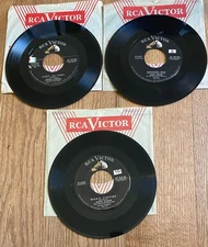 Eddie Fisher lot of 3 45s Cindy / Dunagaree Doll / Magic Fingers 1950s EXCELLENT