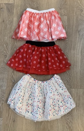 Disney & Epic Threads Girl’s Size 5/5T Lot Of Three Lined Tutu Skirts