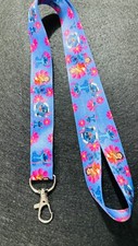 New Lot 10pcs stitch cartoon Lanyard Mobile Phone ID Card KeyChain Holder gifts
