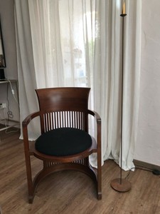 Designer Stuhl Gebraucht Frank Lloyd Wright Kirschbaum Sitzpolsterung Schwarz Ebay