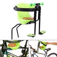Baby Bike Seat Front Bicycle Seat Kids Safety Saddle Children Carrier w/Handrail