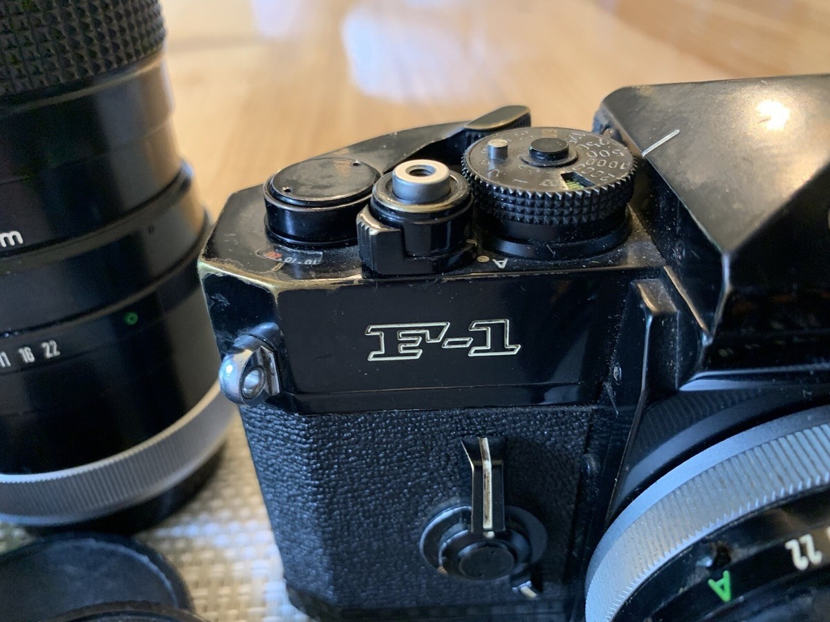 Original Canon F-1 35mm Film SLR w/ FD 50mm & 100-200mm Lenses | eBay