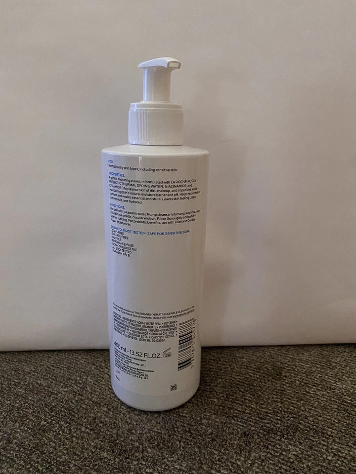 Limpiador suave hidratante La Roche Posay Toleriane 13,52 fl oz nuevo Foto 2 de 3