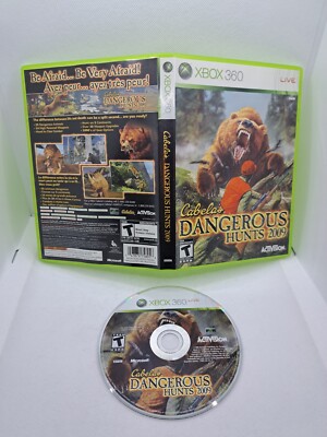 Cabela's Dangerous Hunts 2009 Xbox 360 - Disc excellent