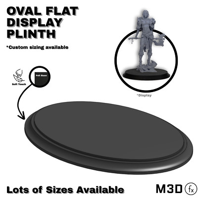 Oval Top Display Sockel, Scale Model, Diorama, Büste, Base, 40k, Warhammer
