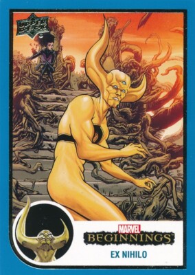 #166 EX NIHILO 2022(2023) Upper Deck Marvel Beginnings BLUE AVENGERS