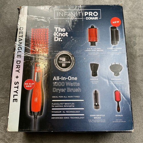 Infiniti Pro By Conair The Knot Dr. Black AllInOne 1000W Oval Hair