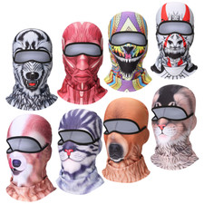Balaclava 3D Animal Printed Winter Neck Warmer Full Face Masks Halloween Cosplay