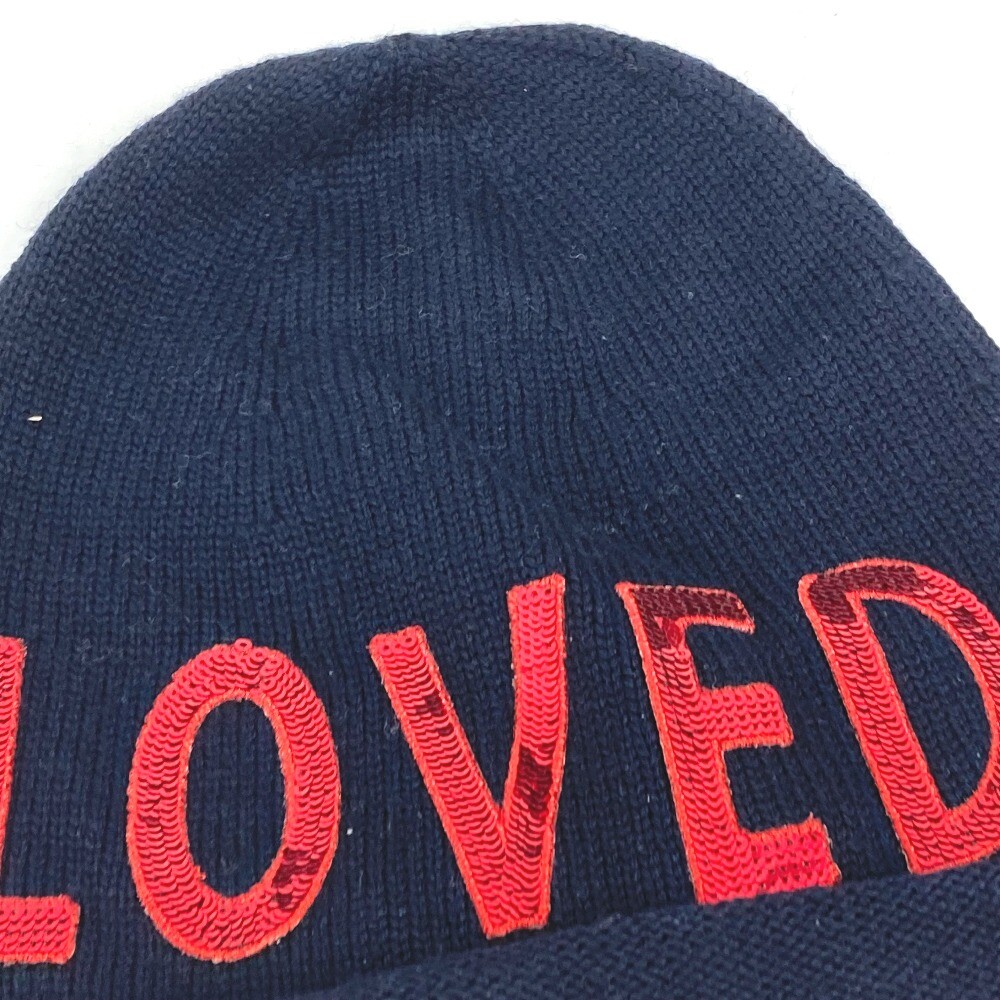 GUCCI LOVEDニット帽 Gucci LOVED Web Stripe Red Sequin Embroidered Loved Knit