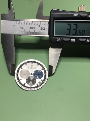 Zenith El Primero Silver + Rose Gold Chronograph 33.6 mm Dial