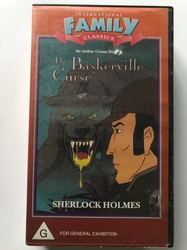 The Curse of Baskerville VHS. Sherlock Holmes Animated Family Mystery Horror. - Picture 2 of 5