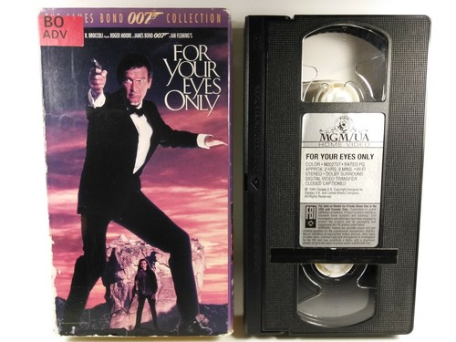 JAMES BOND 007 FOR YOUR EYES ONLY (VHS, 1981) Roger Moore, Carole