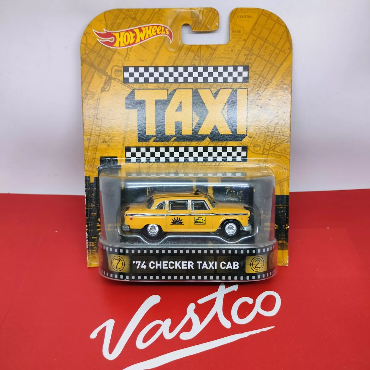 Hot Wheels retro entertainment taxi 74 checkered taxi cab eBay