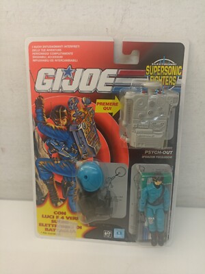 Gi Joe Psych-Out Psyche 1991 Super Sonic Fighters MOC Hasbro SEALED-ZR-N3