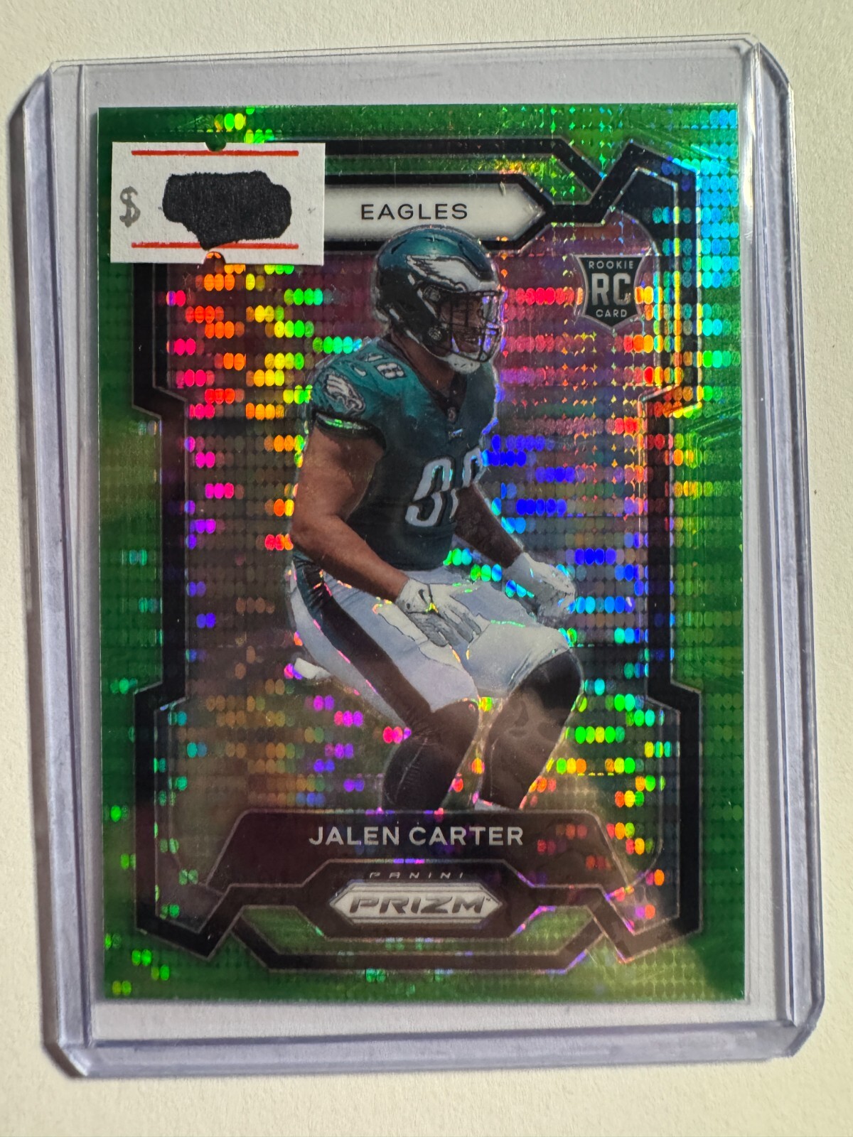 K264,563 - 2023 Panini Prizm Prizms Neon Green Pulsar #381 Jalen Carter