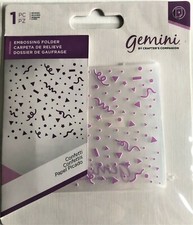 Gemini CONFETTI Embossing Folder 2.75 x 2.75 Crafters Companion Birthday 635078F