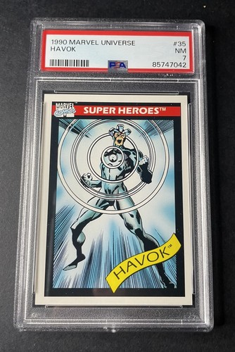1990 Marvel Universe Havok graded PSA 7 - 第 1/2 張圖片