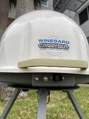 EUC Winegaard Automatic Portable Satellite Antenna GM-1518 w Tripod COMPLETE