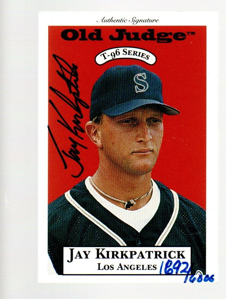 1996 Signature Rookies Old Judge Signatures #15 Jay Kirkpatrick 1692/6000