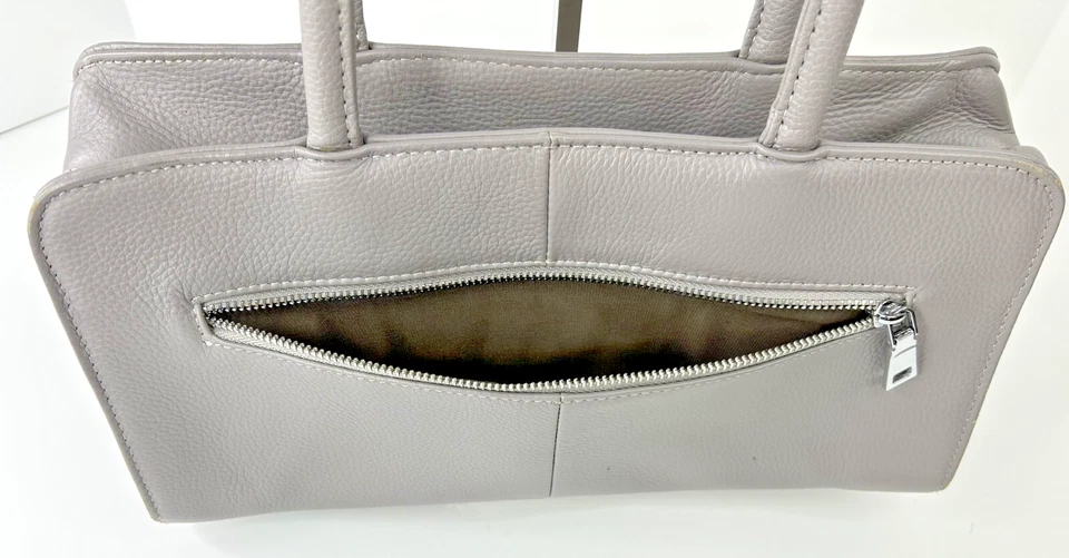 Bostanten Gray M Otilia 功能时尚皮革单肩包桶 — 第 4/4 张图片