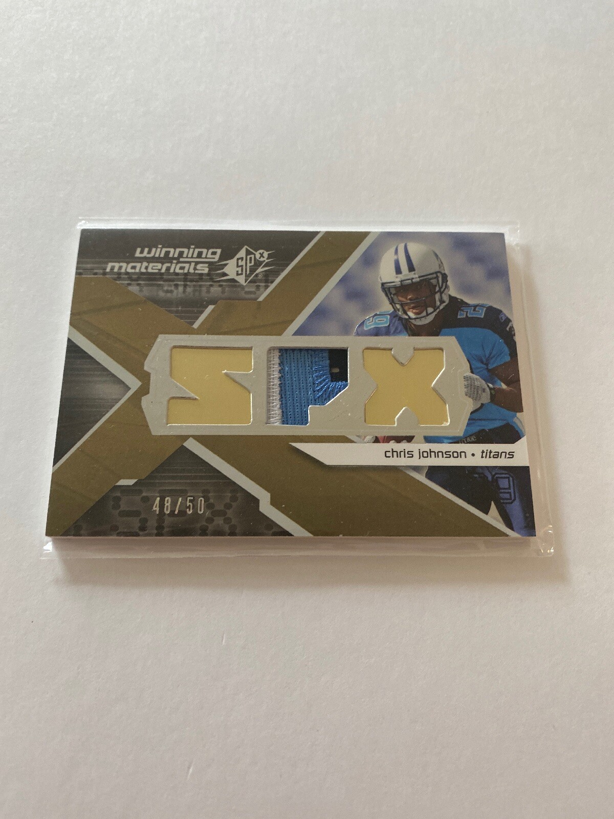 Chris Johnson SPx Winning Materials #WMCO Patch 50