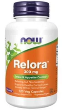 NOW Foods Relora, 300 mg, 120 Veg Caps, Stress & Appetite Control