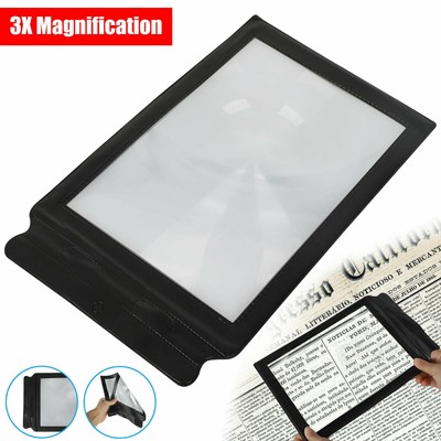 A4 Full Page Reading Magnifier 4X Magnification Extra Large for Home Office