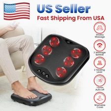 Snailax Foot Massager Machine with Heat Blood Circulation Mat Deep Kneading Feet