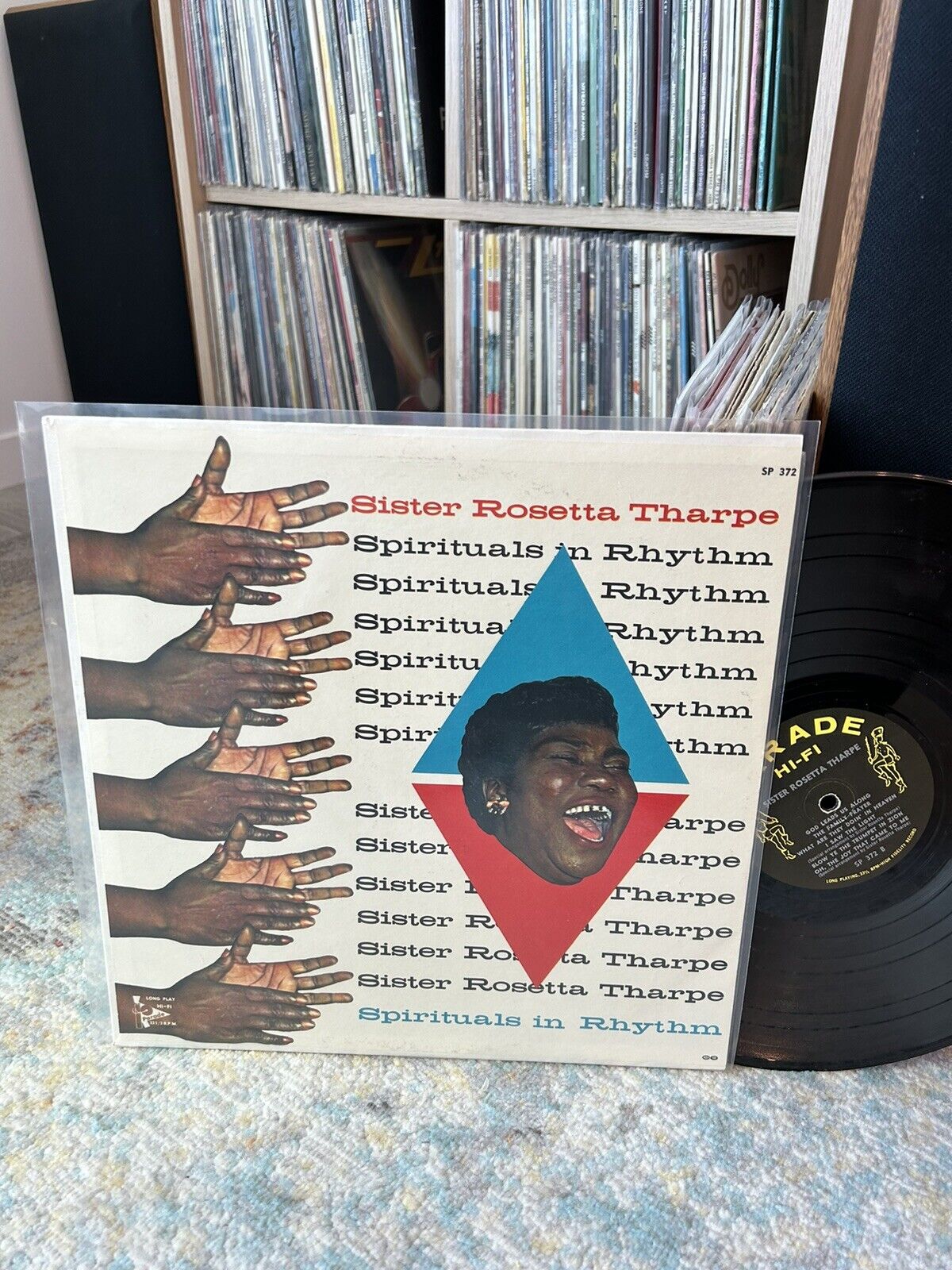 Sister ROSETTA THARPE spirituals in rhythm ( gospel ) Vinyl LP RARE VG++