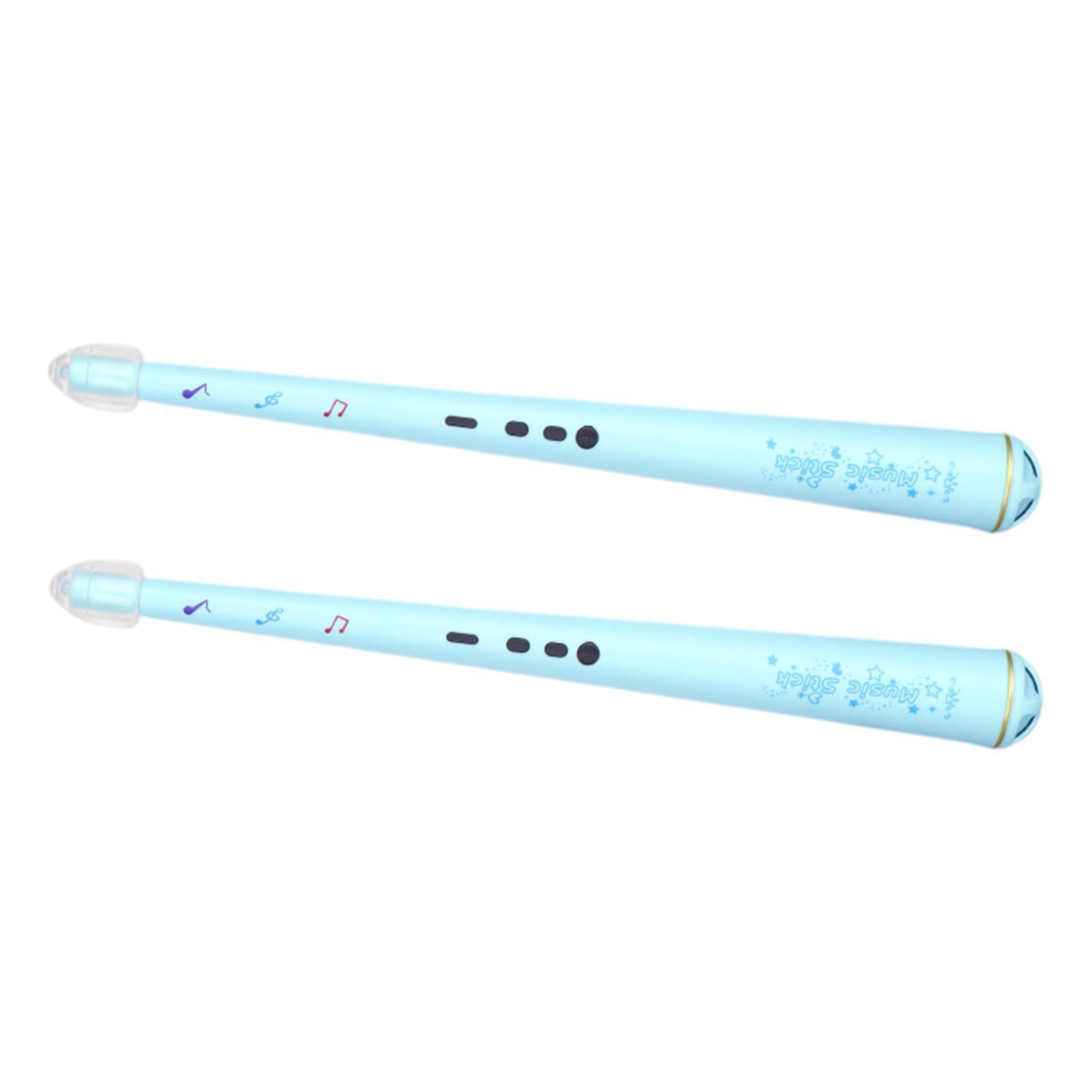 Electric Drumstick Drum Parts Personalized Drum Sticks Gift Drum blue