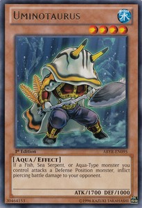 Uminotaurus - ABYR-EN095 - Rare - Unlimited Edition x3 - Lightly Played
