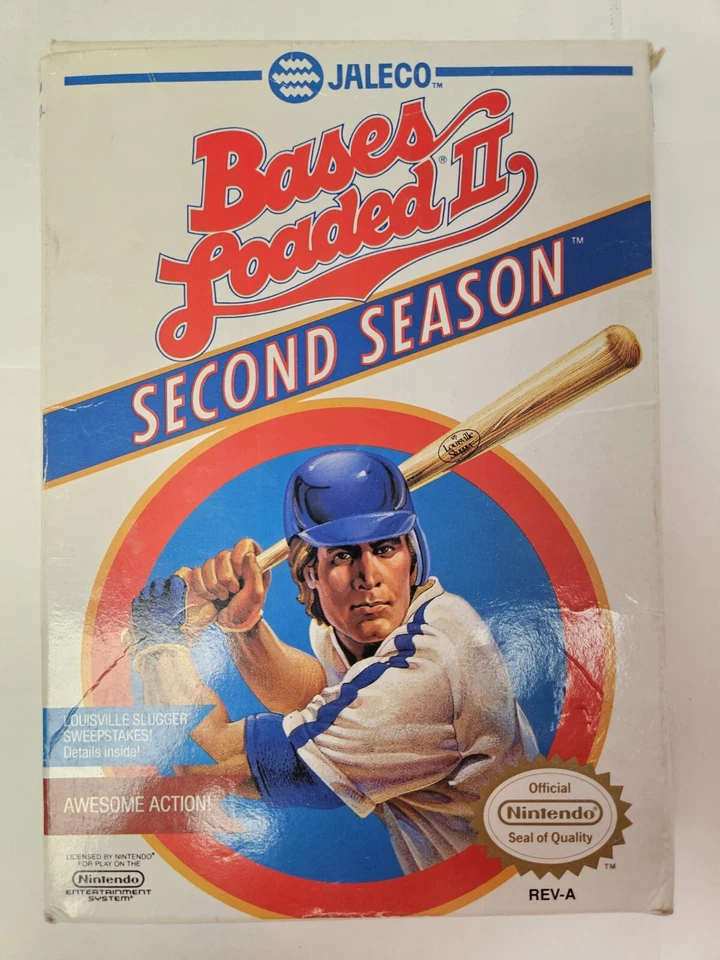 Nintendo Jaleco Bases Loaded 2 Second Season Complete in Box, tested working - Image 2 of 4