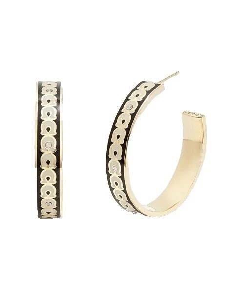 Joyería de Moda Blanco Esmalte Coach