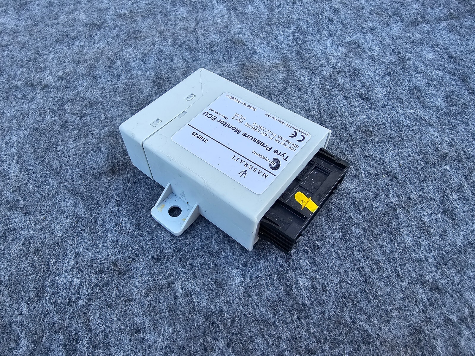 TIRE PRESSURE MONITOR MODULE 36k 08-19 MASERATI GRANTURISMO M145