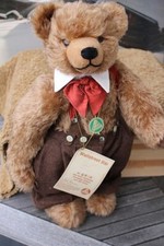 original Hermann Coburg Teddy 42 cm mit Anhä...