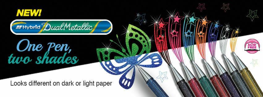 Pentel XK110/2-XXZX Hybrid Dual Metallic Gel Pen - Gold