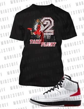 Take Flight Graphic Tee Shirt To Match J2 Chicago Sneaker Sport Big Tall Small T