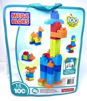 Mega Bloks (DCH63) / Endless Building Bag First Builders  100 Pcs - Ages 1+