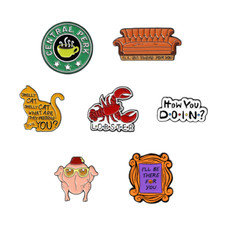 Spille Smaltate Friends TV Show Merchandise Collezionismo Regalo Ventaglio